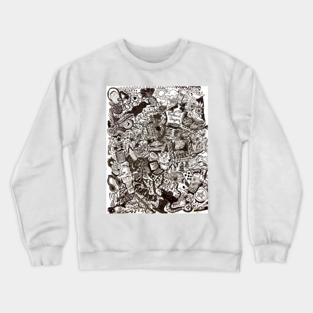 Portland Summer Freehand Ink Crewneck Sweatshirt by HeartonSleeves